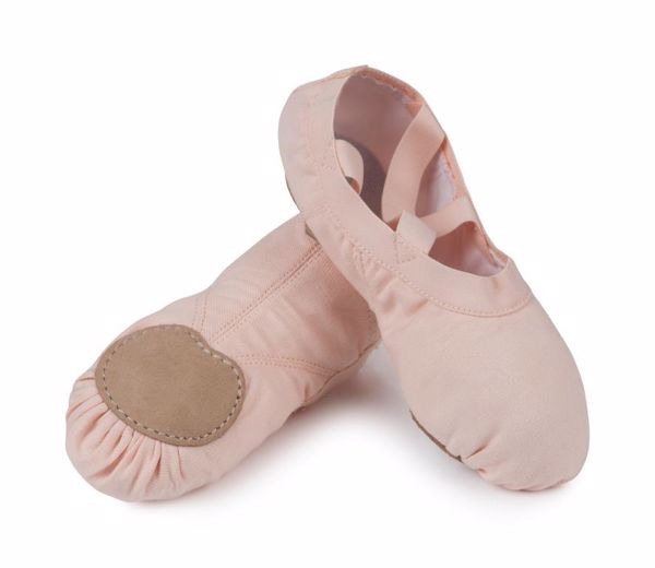 Picture of Elasticated Spilt Sole Ballet Shoe Junior