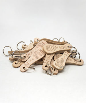 Show details for Stamped Leather Keyring Picture of Stamped Leather Keyring